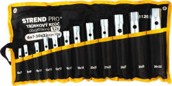 Strend Pro Csőkulcs-készlet, Strend Pro, ezüst, 12 részes, 6 x 7 - 30 x 32 mm, kétoldalas, horganyzott, korrózióálló (TC2312025)
