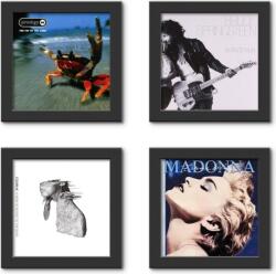 Show & Listen Record Frame 4 Pack Fali állvány LP lemezekhez Black (4039663176704)