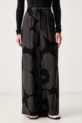 Marimekko pantaloni wide leg pentru femei cu lyocell 9BY2-SPDZTC_90A (096293)