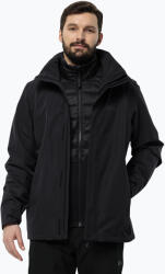 Jack Wolfskin férfi esőkabát Feldberg Luntal 3in1 fekete