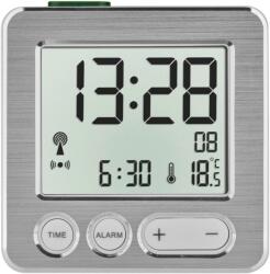 TFA 60.2545 digitális rádiójel vezérelt ébresztőóra - fehér/ezüst (60.2545)