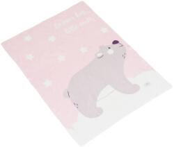 Cangaroo Dream Bear baba takaró (70x100 cm) - Rózsaszín