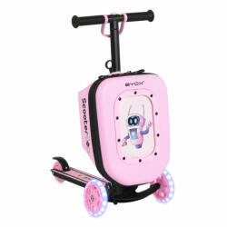BYOX Scooterbox 2in1 roller táskává átalakítható világító kerekű - Rózsaszín