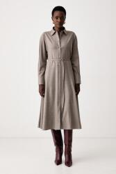 HUGO BOSS rochie tip cămașă cu lână Dannel 9BY2-SUDZ0I_80X (50568049)