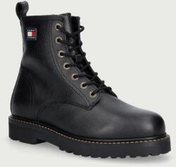 Tommy Jeans încălțăminte pentru femei din piele ARCHIVE '01 TUMBLE LACE UP WARM 9BY2-OBMZR0_99X