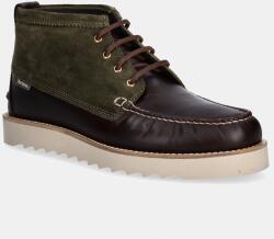 Barbour magasszárú bőr cipő Hadston - barna Férfi 40