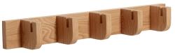 Hübsch cuier de perete din furnir de stejar 60 x 10 cm 99KK-OPUZS9_88X (881319) Agatator cuier