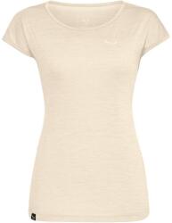 Salewa PUEZ MELANGE DRY W S/S TEE Oatmeal Melange - tricou funcțional