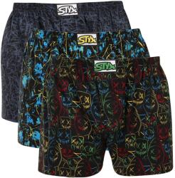 Styx 3PACK boxeri largi bărbați Styx art elastic clasic supradimensionat multicolori (3E20012) 3XL (186082)