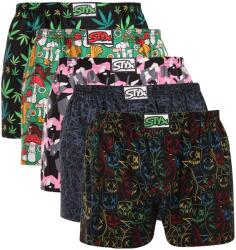 Styx 5PACK boxeri largi bărbați Styx art elastic clasic multicolori (5A1889012) XL (186096)
