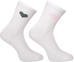 ONLY 2PACK șosete ONLY înalte multicolore (15371125-Cloud Dancer) uni (186362)