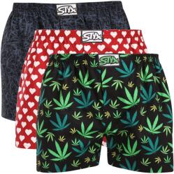 Styx 3PACK boxeri largi bărbați Styx art elastic clasic multicolori (3A18911) XXL (186093)
