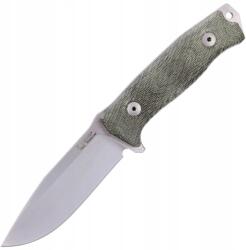lionSTEEL LionSteel M5 Green Canvas Micarta kés, Satin Blade Sleipner (M5 Cvg) (M5 CVG)