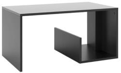 Vicco Lonar antracit szürke dohányzóasztal alsó polccal, 80 cm