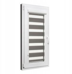 Osłony okienne Roló nappalra és éjszakára 32x130 cm-es csavartartó kazettában, vezetősínekkel, zebra (RKASHOSDNI32130)