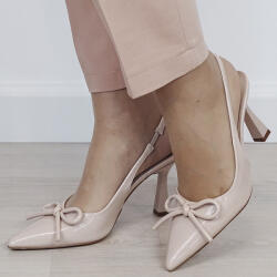 SOFILINE Pantofi nude de lac cu fundita BYJ9881 01 (BYJ9881NUDE-40)