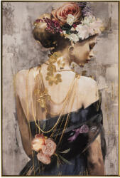 Imageland Tablou portret cu ramă 80x120 cm, canvas cu folie metalică, Imageland Delicate Beauty