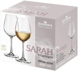 Bohemia Royal Crystal Set 6 pahare cristal Bohemia Sarah Titanium 400ml Pahar