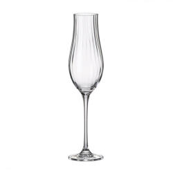 Crystal Bohemia Set 6 pahare sampanie Crystal Bohemia Limosa Optic 200 ml transparent Pahar
