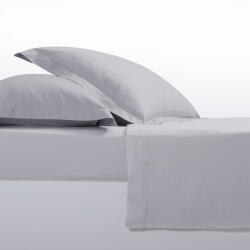 Nef Nef Homeware Cearceaf pat cu elastic 180x200+35 cm King Size bumbac satinat Nef-Nef Elements gri Ice Grey