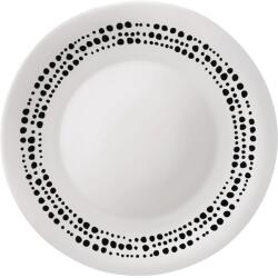 Bormioli Rocco Farfurie întinsă sticlă opal 27 cm White Moon Sfere Bormioli Rocco, alb și negru