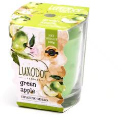 Luxodor Lumânare parfumată măr verde, în pahar de sticlă, Luxodor Candles, 100 g