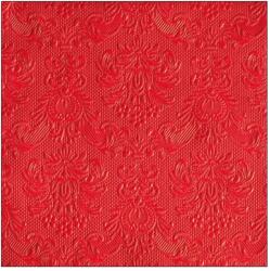 Ambiente Șervețele de masă din hârtie 33x33 cm Elegance red, Ambiente, roșu, 3 straturi, 15 buc
