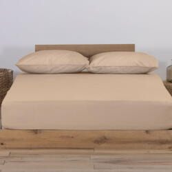 Nef Nef Homeware Cearceaf pat cu elastic 180x200 cm bumbac Jersey King Size Nef-Nef bej
