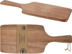 Koopman Tocător lemn de acacia Koopman, maro, 42x17x1.6 cm, cu mâner Tocator