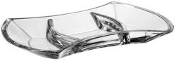 Crystal Bohemia Platou servire compartimentat oval, cristal Bohemia transparent 33 cm Tava