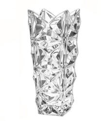 Bohemia Jihlava 1845 Vază decorativă din cristal Bohemia Jihlava Pyramid, transparentă, H30 cm