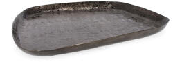 Bizzotto Platou decorativ din metal Bizzotto Glamour, antracit, 38x34 cm Tava