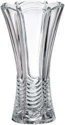 Crystal Bohemia Vază decorativă din cristal Bohemia Nova Orion, transparentă, H30 cm, formă de floare
