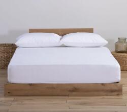 Nef Nef Homeware Protecție saltea bumbac Single Jersey cu elastic 100x200+30 cm, 1 persoană, Nef-Nef, alb