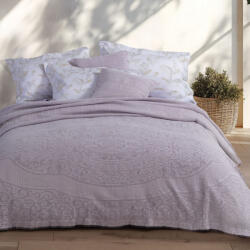 Nef Nef Homeware Pătură pat dublu 100% bumbac 230x250 cm, Nef-Nef Nantia, mov Patura