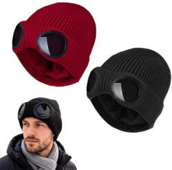 Goaduoynt Aviator Hat 2 az 1-ben védőszemüveg - meleg téli sapka nőknek és férfiaknak 2 db (6979905258653)