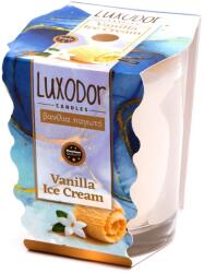 Luxodor Lumânare parfumată vanilie Vanilla Ice Cream, în pahar de sticlă, Luxodor Candles, 100 g