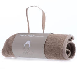 Nef Nef Homeware Prosop de păr maro 61x24 cm cu nasture, 100% bumbac, Nef-Nef Sandy Prosop