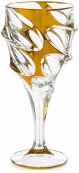 Bohemia Jihlava 1845 Set 6 pahare vin cristal Bohemia Jihlava Calypso auriu 320 ml Pahar