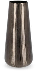 Bizzotto Vază decorativă din metal Bizzotto, antracit cu finisaj cizelat, H45 cm