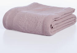 Nef Nef Homeware Pătură pat dublu bumbac 230x250 cm, Nef-Nef Premium Mirelle, mov Patura