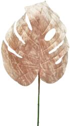 Supergreens Plantă artificială Monstera roz, frunză pe fir 73 cm, SUPERGREENS