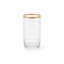 Efegil Set 6 pahare apa Efegil Linda transparent-auriu Pahar