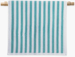 Nef Nef Homeware Prosop de mâini turcoaz cu dungi 30x50 cm, 90% bumbac + 10% poliester, Nef-Nef, Casual Line Prosop