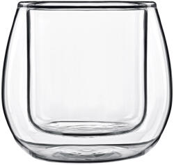 Luigi Bormioli Set 2 boluri servire din sticlă cu perete dublu 115 ml, transparent, Luigi Bormioli Thermic Glass Ametista Castron
