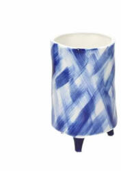 Tognana Vază decorativă din ceramică Tognana Storm, albastru-alb, H18 cm