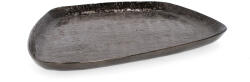Bizzotto Platou decorativ din metal Bizzotto Glamour Lathe, antracit, 30 x 28 cm Tava