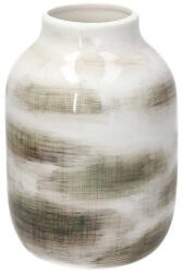 Andrea Fontebasso Vază decorativă din ceramică Andrea Fontebasso Charcoal Collection, alb-gri, H20 cm