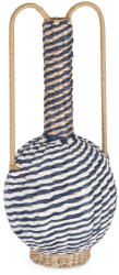 Bizzotto Vază decorativă din fibre naturale Bizzotto Namibia Anfora, alb-albastru, Ø23x54 cm