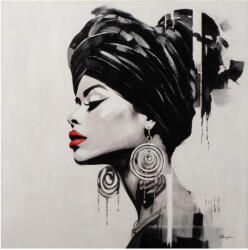 Imageland Tablou portret mare 115x115 cm, canvas pe ramă din lemn, Imageland Proud Woman